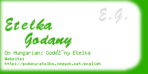 etelka godany business card